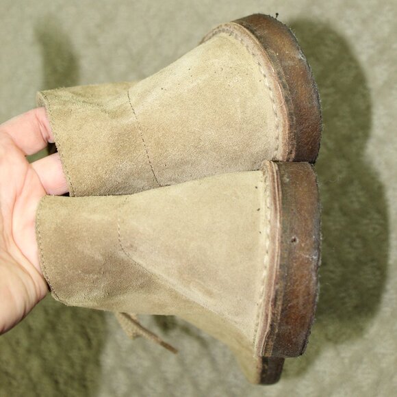 J Crew MacAlister Suede Chukka Boots Mens 12 Made In Italy Tan Lace-Up Casual - Picture 5 of 7